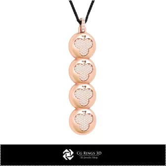 Pendentif 3D CAO avec cartes à jouer, Bijoux 3D CAO, Pendentifs 3D CAO, Pendentifs diamant 3D, Pendentifs boule 3D