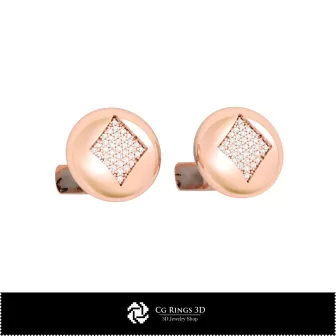 Boutons de manchette CAO 3D avec jeux de cartes pour la maison, Bijoux CAO 3D, Boutons de manchette CAO 3D, Boutons de