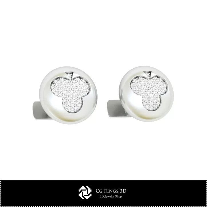 3D-CAD-Manschettenknöpfe mit Spielkarten 3D-CAD-Manschettenknöpfe mit Spielkarten