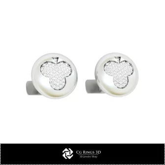 3D CAD Cufflinks with Playing Cards Home, Bijoux 3D CAO, Boutons Manchette 3D CAO, Boutons Manchette a Fermeture Arriere Balei