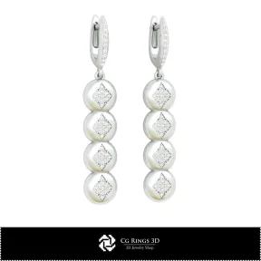 Boucles d'oreilles 3D CAO avec cartes à jouer