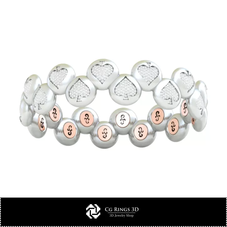 Bracciale 3D CAD con Carte da Gioco