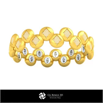 Bracelet 3D CAO avec cartes à jouer Maison, Bijoux 3D CAO, Bracelets 3D CAO, Bracelets diamants 3D, Bracelets 3D, Manchette 3D