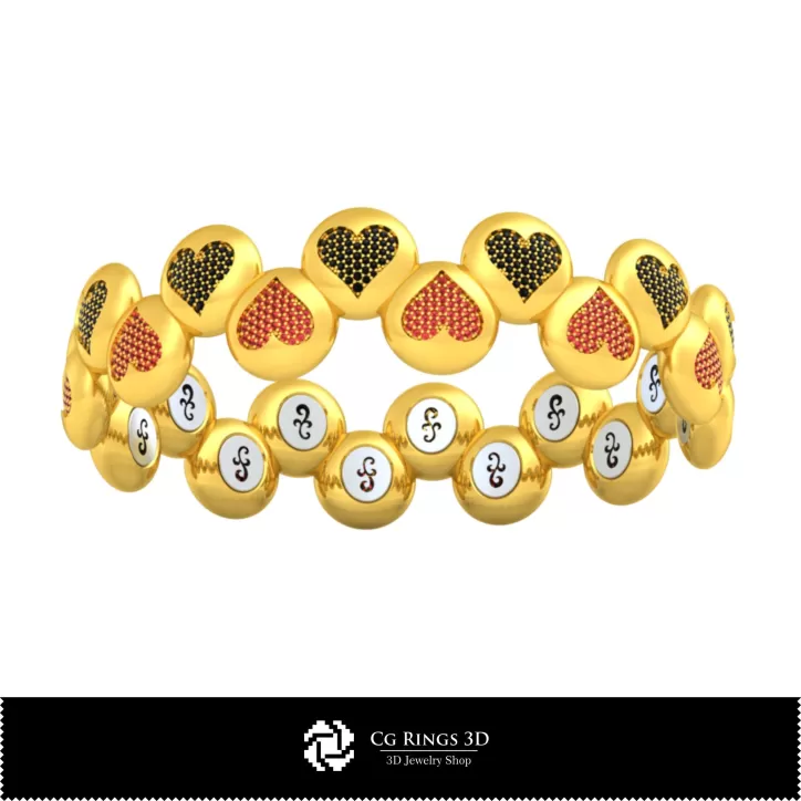 3D-CAD-Armband mit Spielkarten
