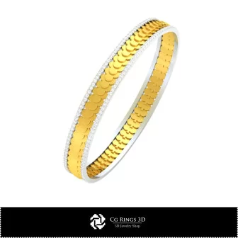 Pulsera CAD 3D con Cartas de Juego, Joyería CAD 3D, Pulseras CAD 3D, Pulseras con Diamantes 3D, Pulseras 3D, Pulsera Brazalete