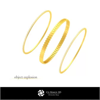 Pulsera 3D CAD con naipes para el hogar, Joyería 3D CAD, Pulseras 3D CAD, Pulseras de diamantes 3D, Pulseras 3D, Pulsera rígida