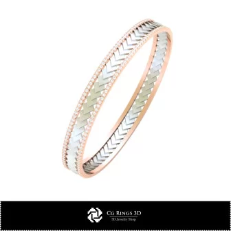 Brățară CAD 3D cu cărți de joc Acasă, Bijuterii CAD 3D, Brățări CAD 3D, Brățări cu diamante 3D, Brățări 3D, Brățară tip manșetă