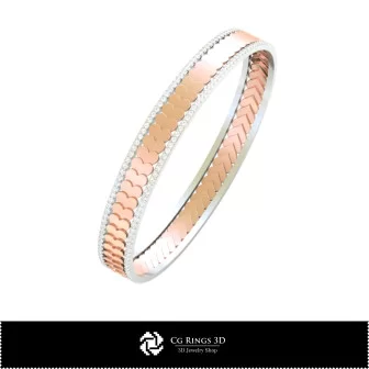 Pulsera CAD 3D con Naipes Home, Joyería CAD 3D, Pulseras CAD 3D, Pulseras de Diamantes 3D, Pulseras 3D, Pulsera Brazalete 3D