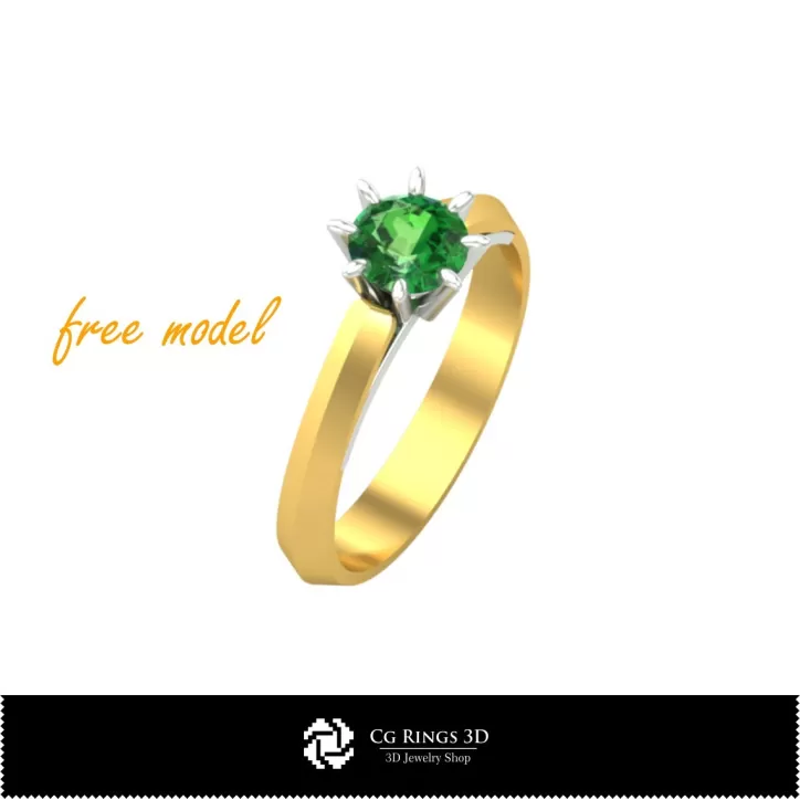 3D Verlobungsring - Kostenloses 3D-Modell 3D Verlobungsring - Kostenloses 3D-Modell