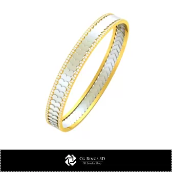 Bracciale CAD 3D con Carte da Gioco, Gioielli CAD 3D, Bracciali CAD 3D, Bracciali con Diamanti 3D, Bracciali 3D, Bracciale