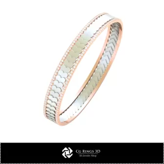 Pulsera CAD 3D con Naipes Home, Joyería CAD 3D, Pulseras CAD 3D, Pulseras de Diamantes 3D, Pulseras 3D, Pulsera Brazalete 3D