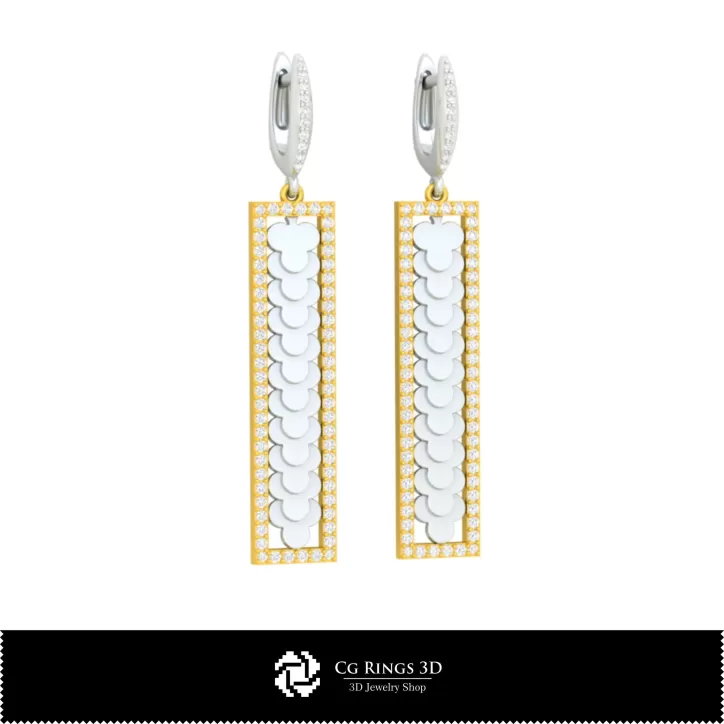 Pendientes CAD 3D con naipes