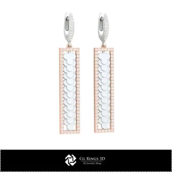 Boucles d’oreilles CAD 3D avec cartes à jouer Maison, Bijoux CAD 3D, Boucles d’oreilles CAD 3D, Boucles d’oreilles diamants 3D,