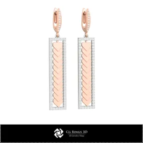 Boucles d'oreilles 3D CAO avec cartes à jouer pour la maison, Bijoux 3D CAO, Boucles d'oreilles 3D CAO, Boucles d'oreilles