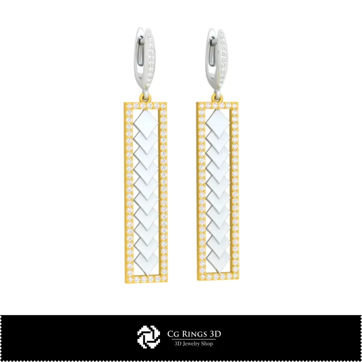 Pendientes CAD 3D con naipes