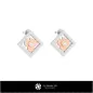 Boucles d'oreilles enfant 3D CAO avec cartes à jouer Boucles d'oreilles enfant 3D CAO avec cartes à jouer