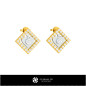 3D CAD Children Earrings with Playing Cards