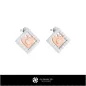 Pendientes infantiles CAD 3D con cartas de juego