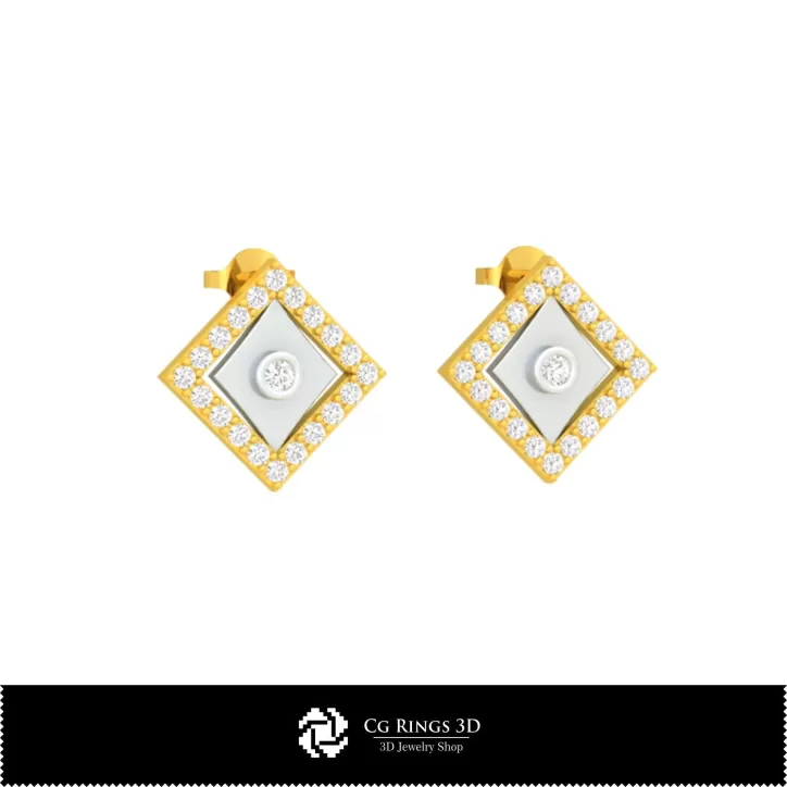 Boucles d'oreilles enfant 3D CAO avec cartes à jouer Boucles d'oreilles enfant 3D CAO avec cartes à jouer