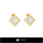 3D CAD Children Earrings with Playing Cards