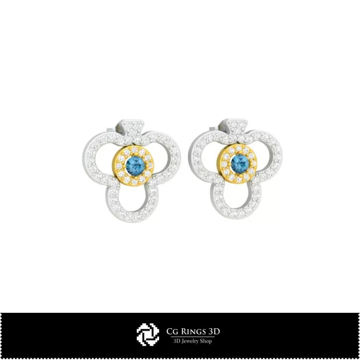 Pendientes CAD 3D con Naipes Pendientes CAD 3D con Naipes