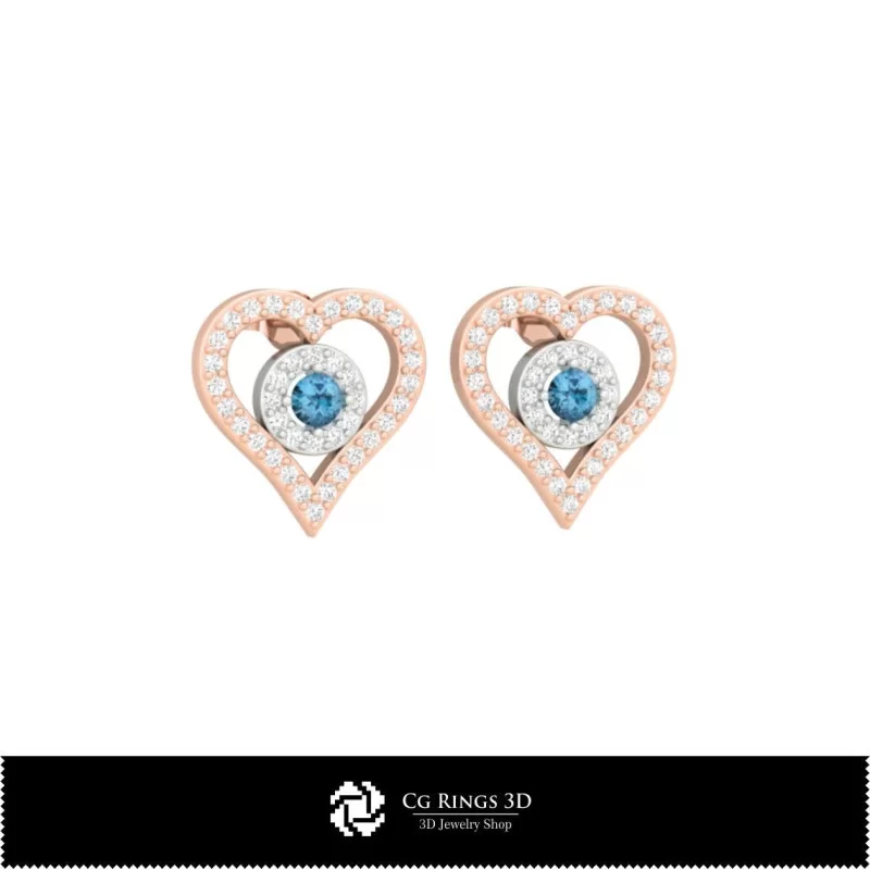 3D CAD Earrings with Playing Cards Home, Bijoux 3D CAO, Boucles D'oreilles 3D CAO, Boucles D'oreilles Diamant 3D, Boucles D'orei