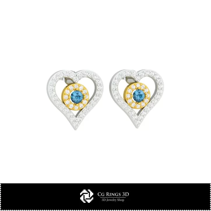 Pendientes CAD 3D con Cartas de Juego
