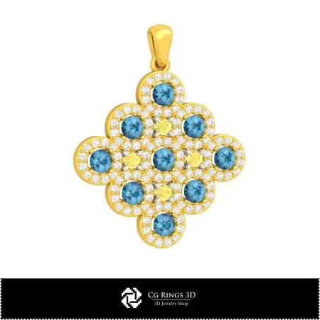 Pendant 3D-Jewelry 3D CAD Home, Jewelry 3D CAD, Pendants 3D CAD , 3D Diamond Pendants