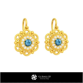 Pendientes CAD 3D para el hogar, Joyería CAD 3D, Pendientes CAD 3D, Pendientes colgantes 3D