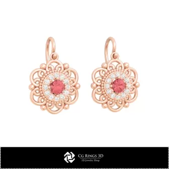 Pendientes CAD 3D para el hogar, Joyería CAD 3D, Pendientes CAD 3D, Pendientes colgantes 3D