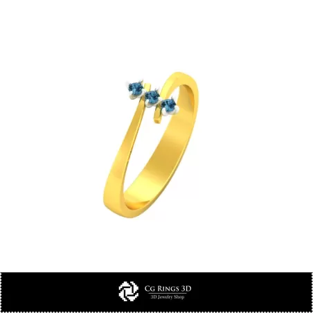 Gioielleria-Anello CAD 3D Gioielleria CAD 3D, Anelli CAD 3D, Anelli con Diamanti CAD 3D