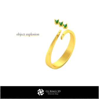 Bijoux-Bague DAO 3D Bijoux DAO 3D, Bagues DAO 3D, Bagues en diamant DAO 3D