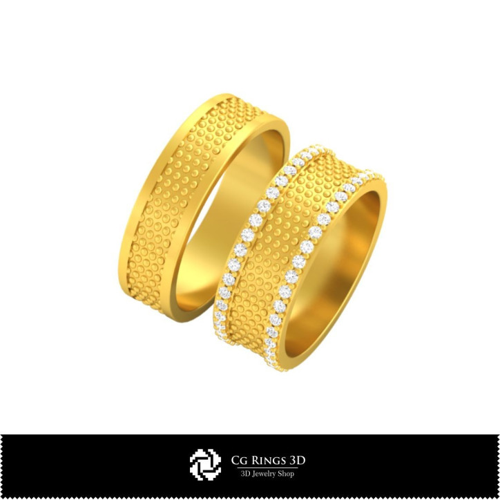 Wedding Rings - Jewelry 3D CAD