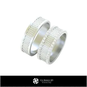 Bagues de mariage - Bijoux CAO 3D