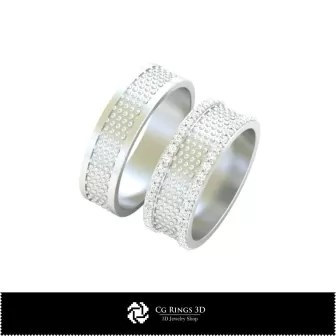 Anelli da matrimonio 3D CAD Home, Gioielli 3D CAD, Anelli 3D CAD, Fedi nuziali 3D