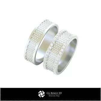 3D CAD Wedding Rings Home, Jewelry 3D CAD, Rings 3D CAD , Wedding Bands 3D