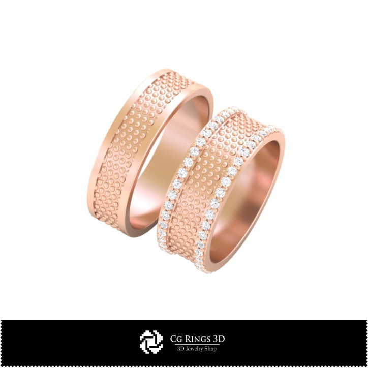 Wedding Rings - Jewelry 3D CAD