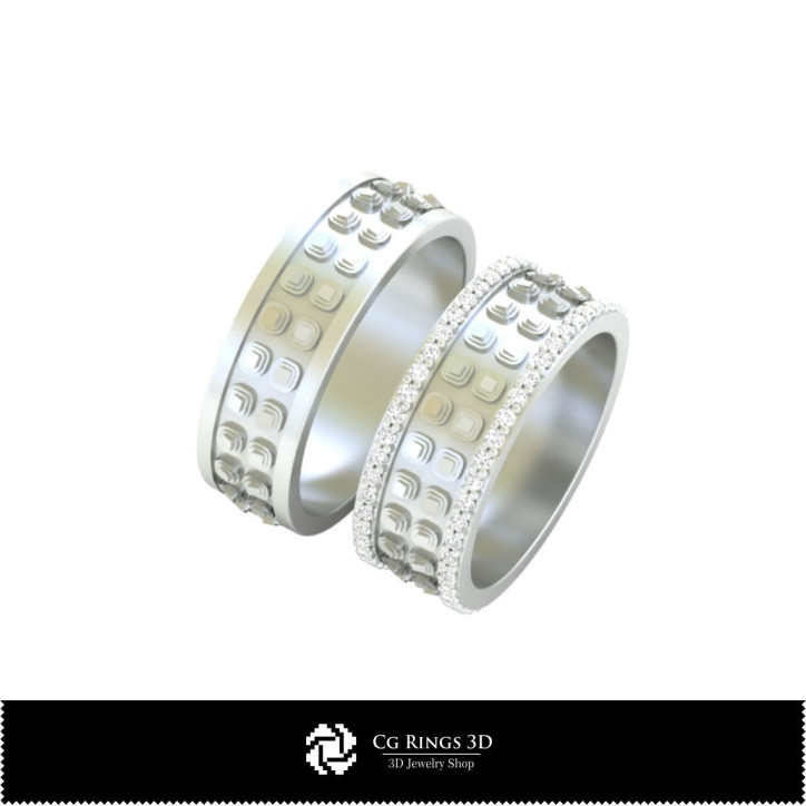 Wedding Rings - Jewelry 3D CAD