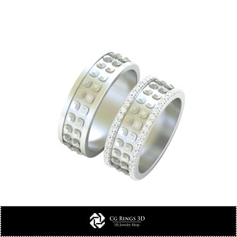 3D CAD Wedding Rings Home,  Jewelry 3D CAD, Rings 3D CAD , Wedding Bands 3D