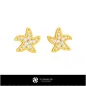 Pendientes Estrella de Mar CAD 3D