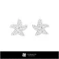 3D CAD Starfish Earrings