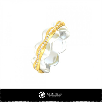 3D Eternity Band Ring Home, Bijoux 3D CAO, Anneaux 3D CAO, Bandes de Mariage 3D, Bandes D`eternite 3D