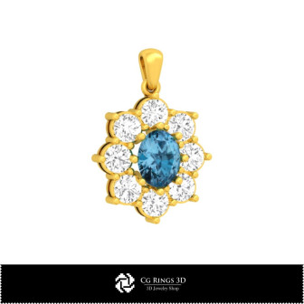 Jewelry-Pendant 3D CAD  Jewelry 3D CAD, Pendants 3D CAD , 3D Diamond Pendants, 3D Floral Pendants