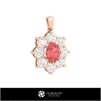 Jewelry-Pendant 3D CAD Jewelry 3D CAD, Pendants 3D CAD , 3D Diamond Pendants, 3D Floral Pendants