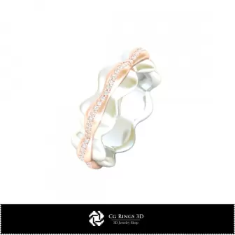 Bague Eternité 3D Home, Bijoux CAO 3D, Bagues CAO 3D, Alliances 3D, Anneaux Eternité 3D