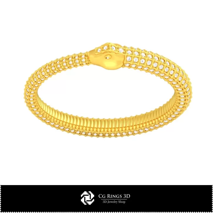 Bracelet serpent 3D CAO