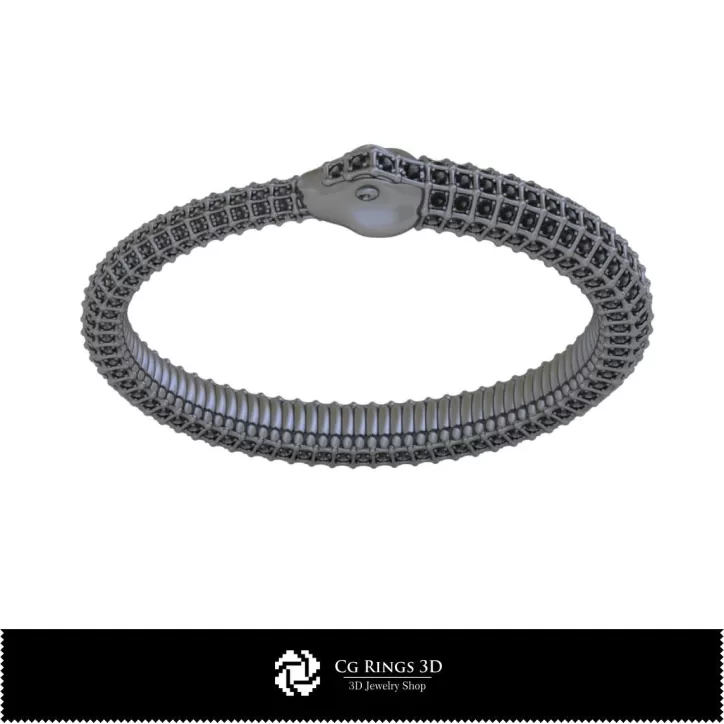Bracelet serpent 3D CAO