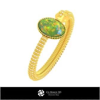 Bracciale serpente CAD 3D con opale Home, Gioielli CAD 3D, Bracciali CAD 3D, Gioielli vintage CAD 3D, Bracciali 3D, Bracciale