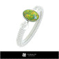 3D CAD Snake Bracelet with Opal