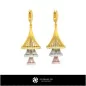 Boucles d'oreilles 3D CAO